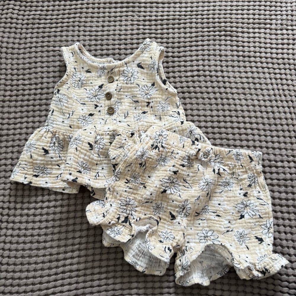 Rachel Zoe floral summer outfit 18m